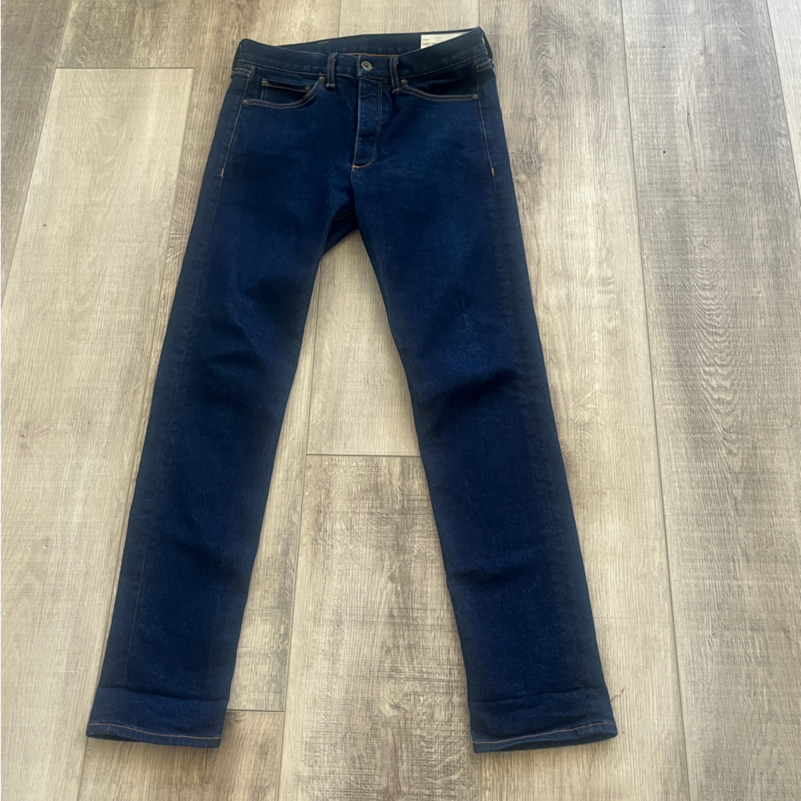 Nwot Rag & Bone Usa Fit 2 Slim Denim Montara 31x32(30.5”)Dark Blue Rise 10” $255